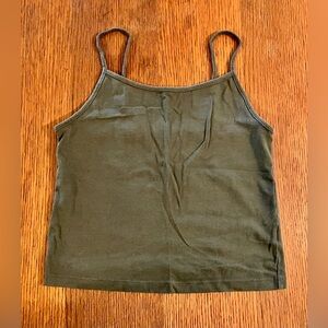 Olive Green Wild Fable Crop Top